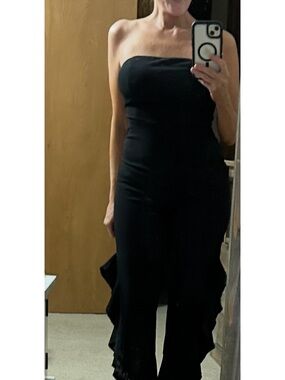 Strapless Black Women’s Midi Dress.  Lulu’s